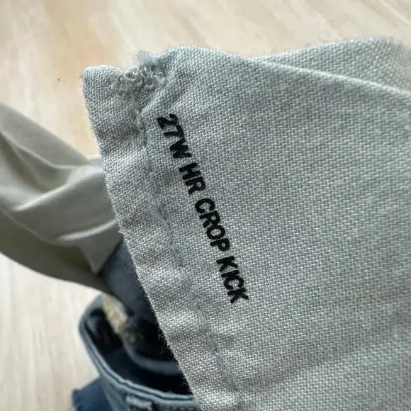 BDG Urban Outfitters High Rise Crop Kick Flare Casual Denim Edgy Grunge Jeans 27 - Picture 11 of 16